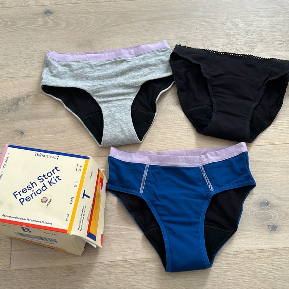 Brand new Thinx (BTWN) tween and teen period underware size 9-10